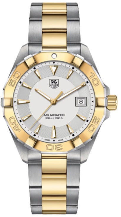 Reloj Tag Heuer Aquaracer de hombre con esfera blanca Way1120 Bb0930