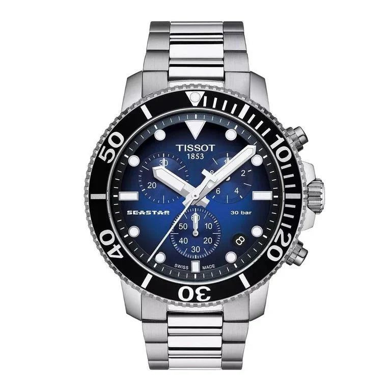 Reloj Tissot Cronógrafo Seastar 1000 Azul T1204171104101