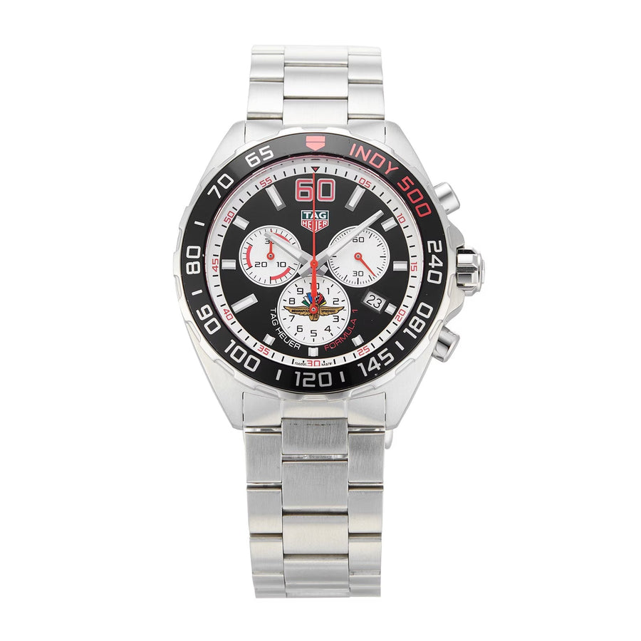 Reloj para hombre Tag Heuer Formula 1 de cuarzo con cronógrafo, caja de 43 mm de acero inoxidable, pulsera con esfera antracita