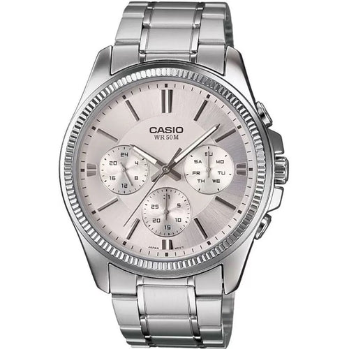 Reloj de Hombre Casio ENTICER GENT Gris Plateado (Ø 35 mm)