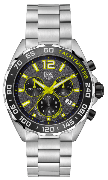 Reloj de Hombre Tag Heuer Fórmula 1 Cronógrafo Esfera Gris Correa Acero Plateado Caz101ag Ba0842