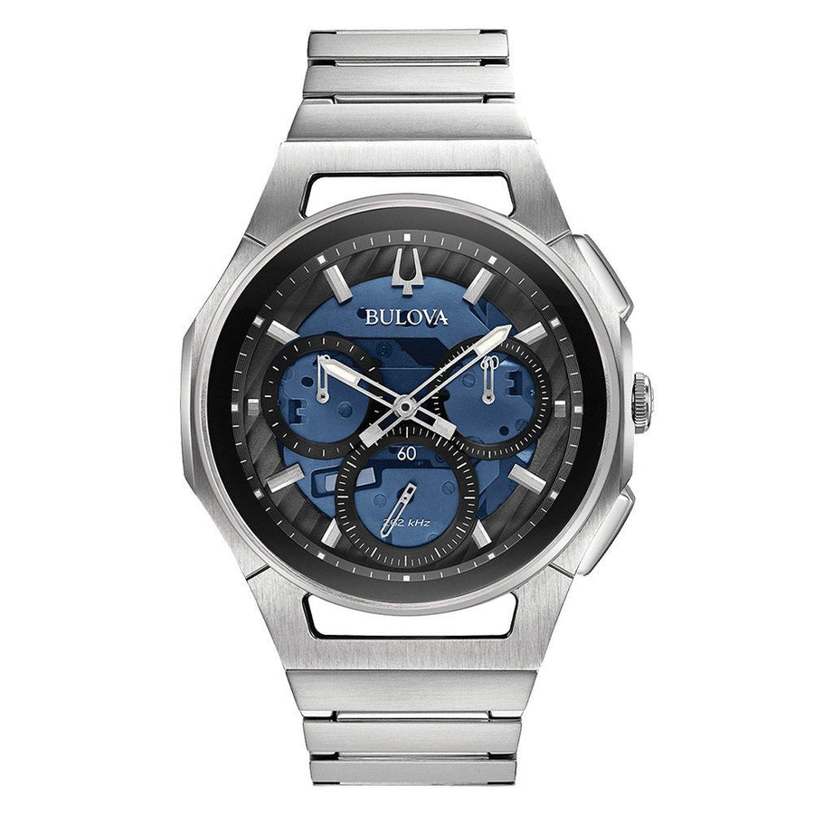 Reloj Bulova Curv para hombre azul 96a205