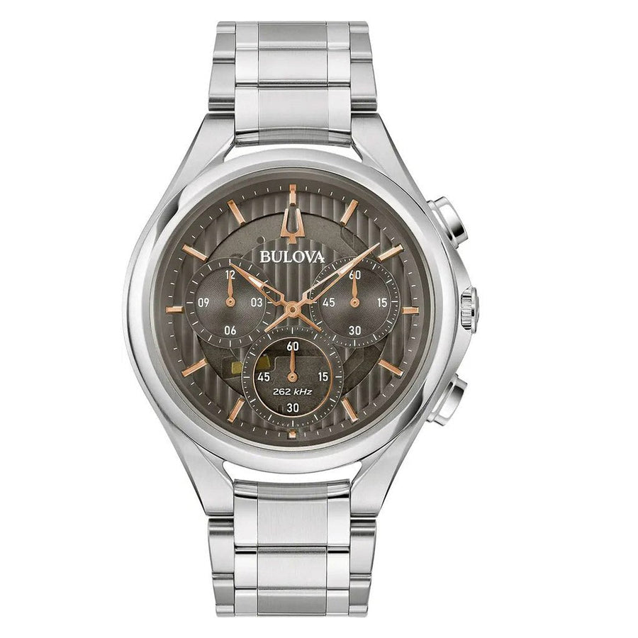 Reloj Bulova Curv para hombre gris 96a298