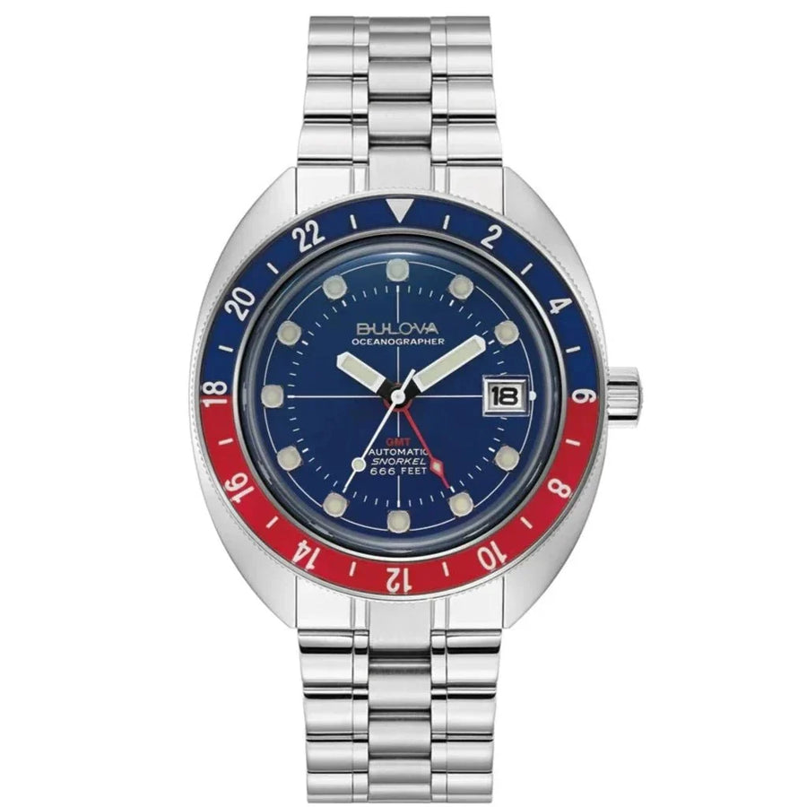 Reloj Automático de Hombre Bulova Oceanographer Plateado 96b405
