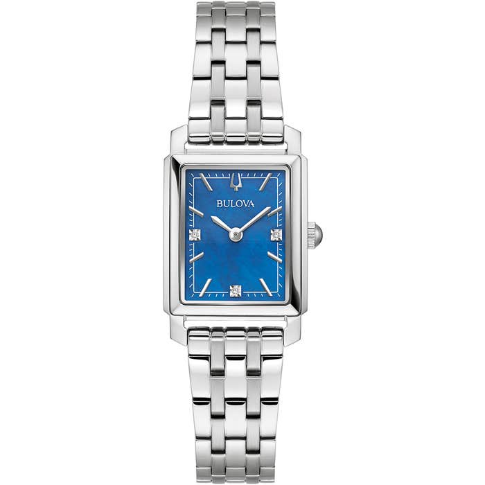 Reloj Rectangular para Mujer Bulova Sutton Azul 96P245
