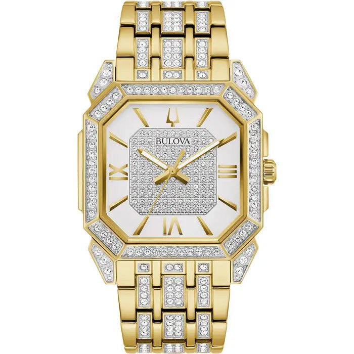 Reloj Bulova Crystal blanco para hombre 98a295