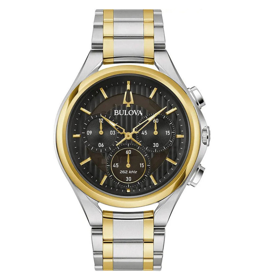 Reloj Bulova Curv para hombre, gris, 98a301