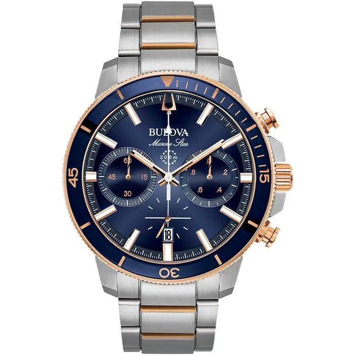 Reloj Bulova Marine Star para hombre, azul, 98b301