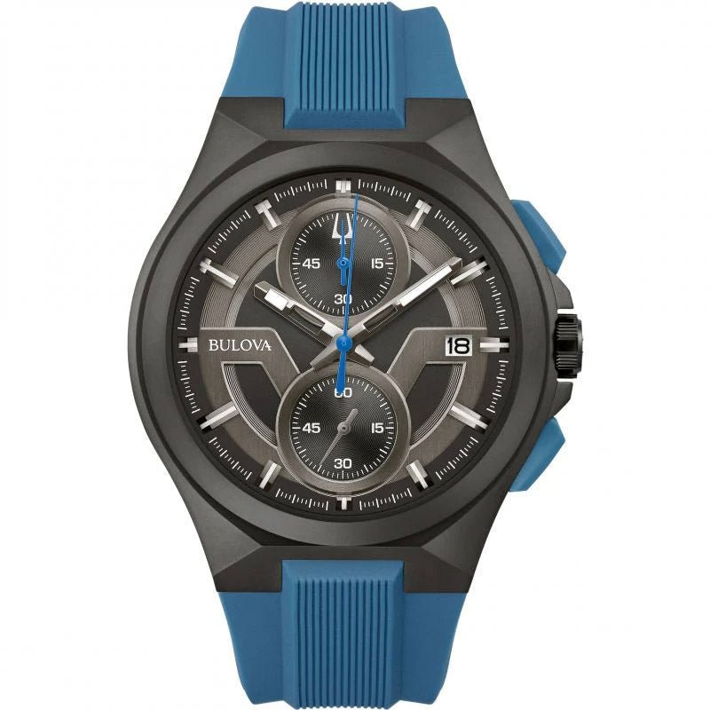 Reloj Bulova Maquina para hombre, negro, 98b380