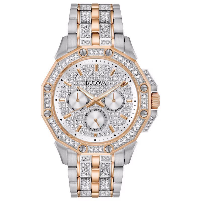 Reloj Bulova Crystal de Plata para Hombre 98C133