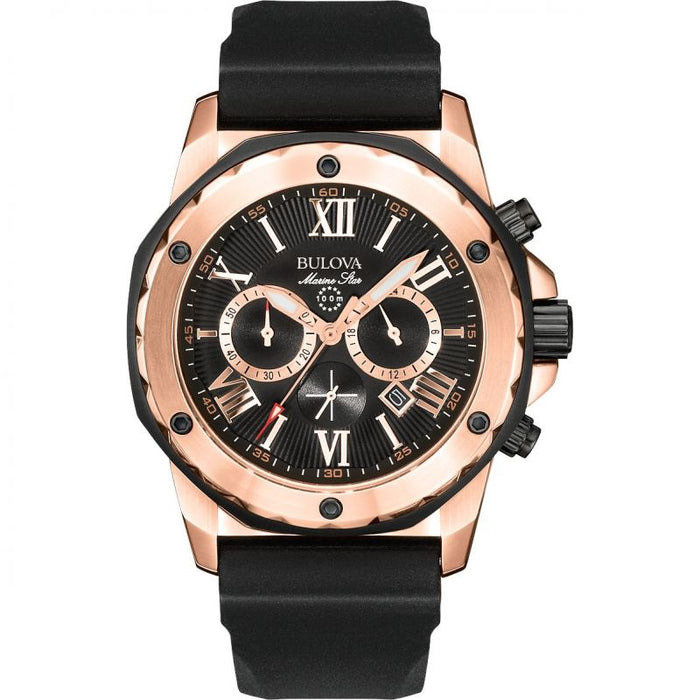 Gents Sutton Black Strap Watch 98a304