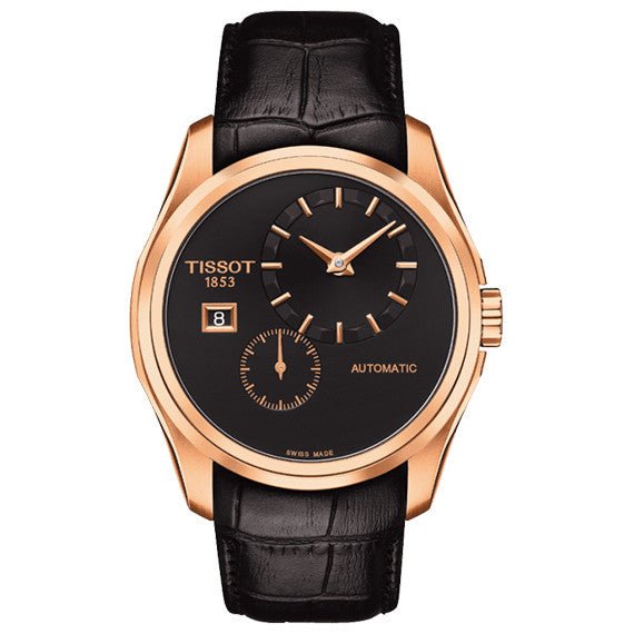 Tissot Reloj de Hombre Couturier Small Second Oro Rosa T Classic Automático Couturier Powermatic 80 Fecha Oro Rosa Púrpura