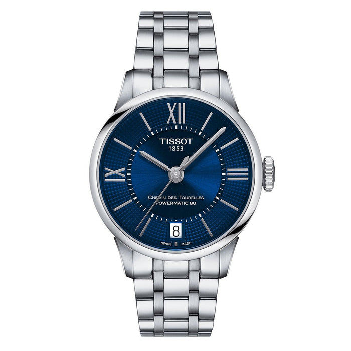Tissot Reloj Automático de Señora Chemin Des Tourelles Powermatic 80 Azul T0992071104800 1