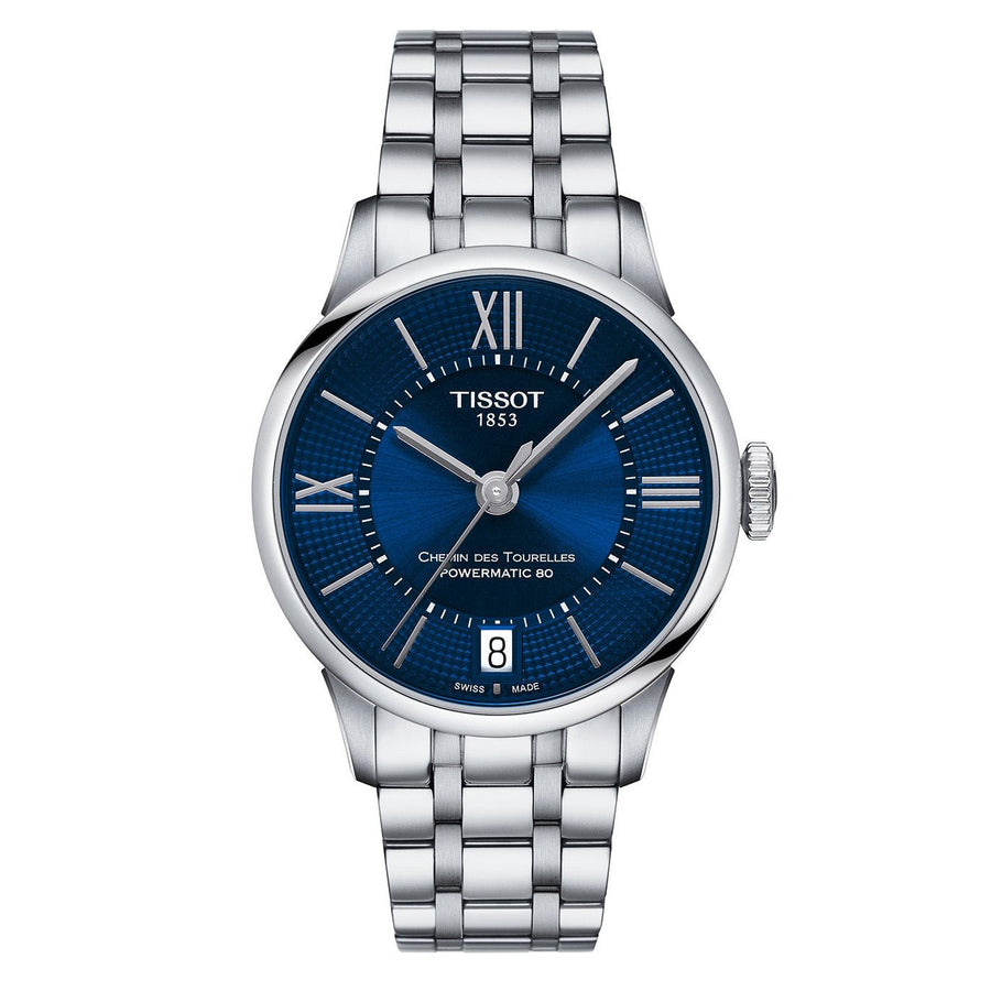 Tissot Reloj Automático de Señora Chemin Des Tourelles Powermatic 80 Azul T0992071104800 1