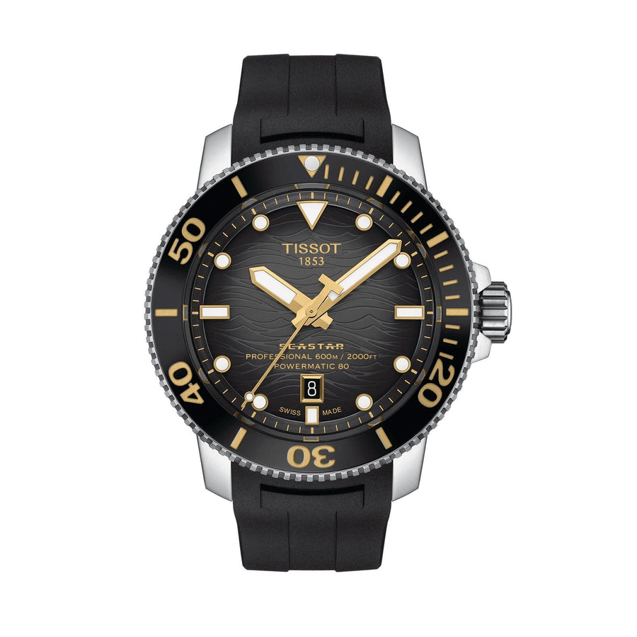 Tissot Seastar 2000 Professional Powermatic 80 Goma Negra T120.607.17.441.01