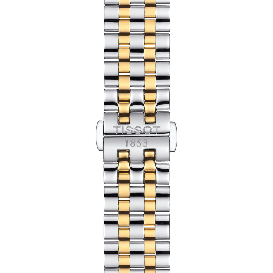 Tissot Mens Watch Carson Auto T Classic 40mm Silver Gold T1224072203100