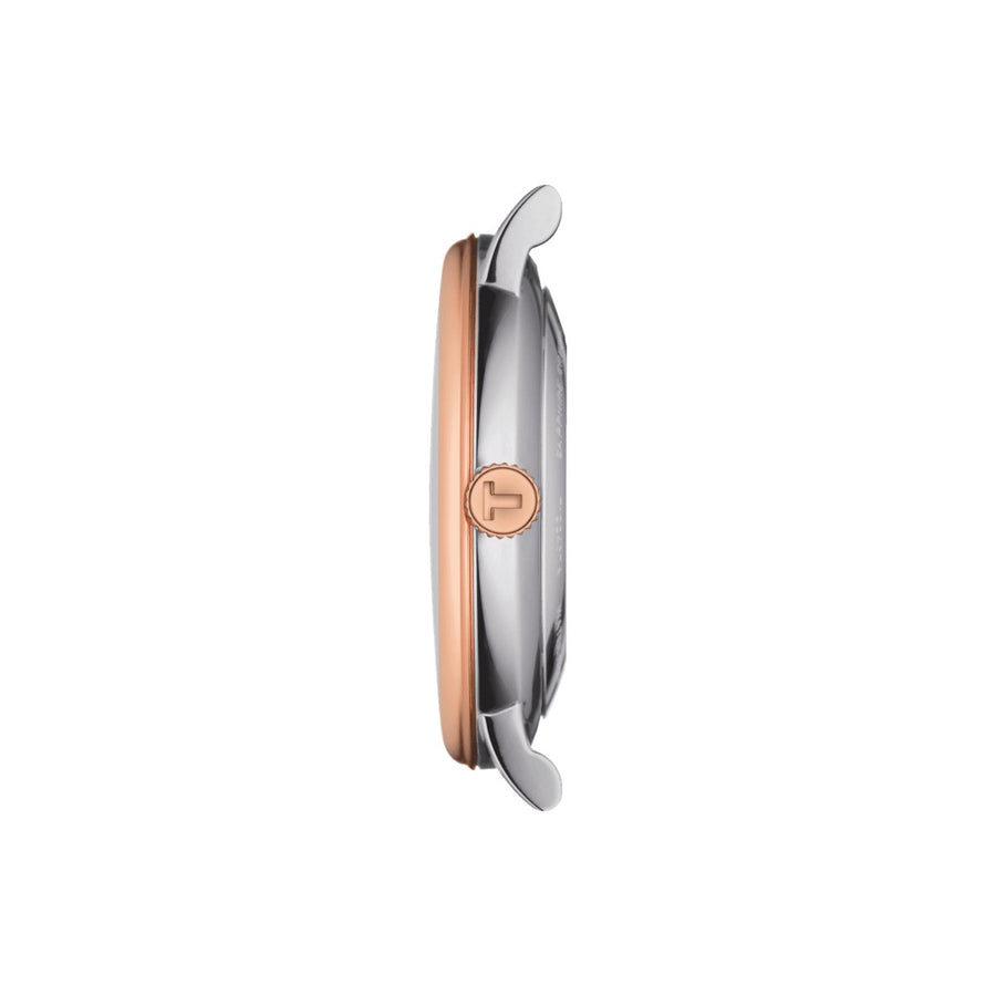Tissot Mens Watch Carson Auto Powermatic 80 Premium 40mm Steel Rose T1224072203300