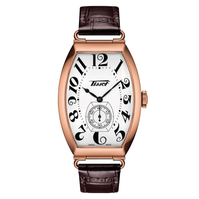 Tissot Ladies Watch Heritage Porto Hand Wind White Brown T1285053601200