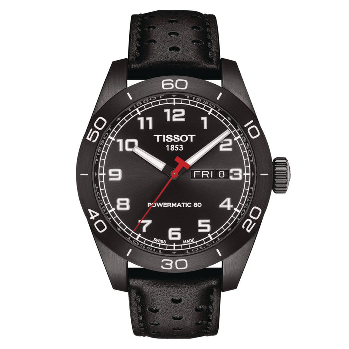 Tissot Mens Chronograph Watch Prs 516 Powermatic 80 Black T1314303605200