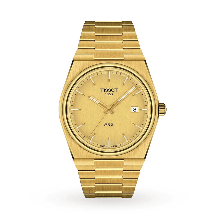 Tissot Mens Watch Prx Yellow Gold T1374103302100