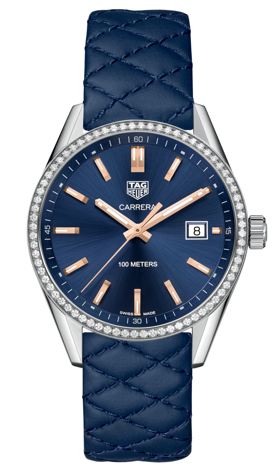 Reloj Tag Heuer Carrera Quartz 39mm Para Mujer War1114 Fc6391