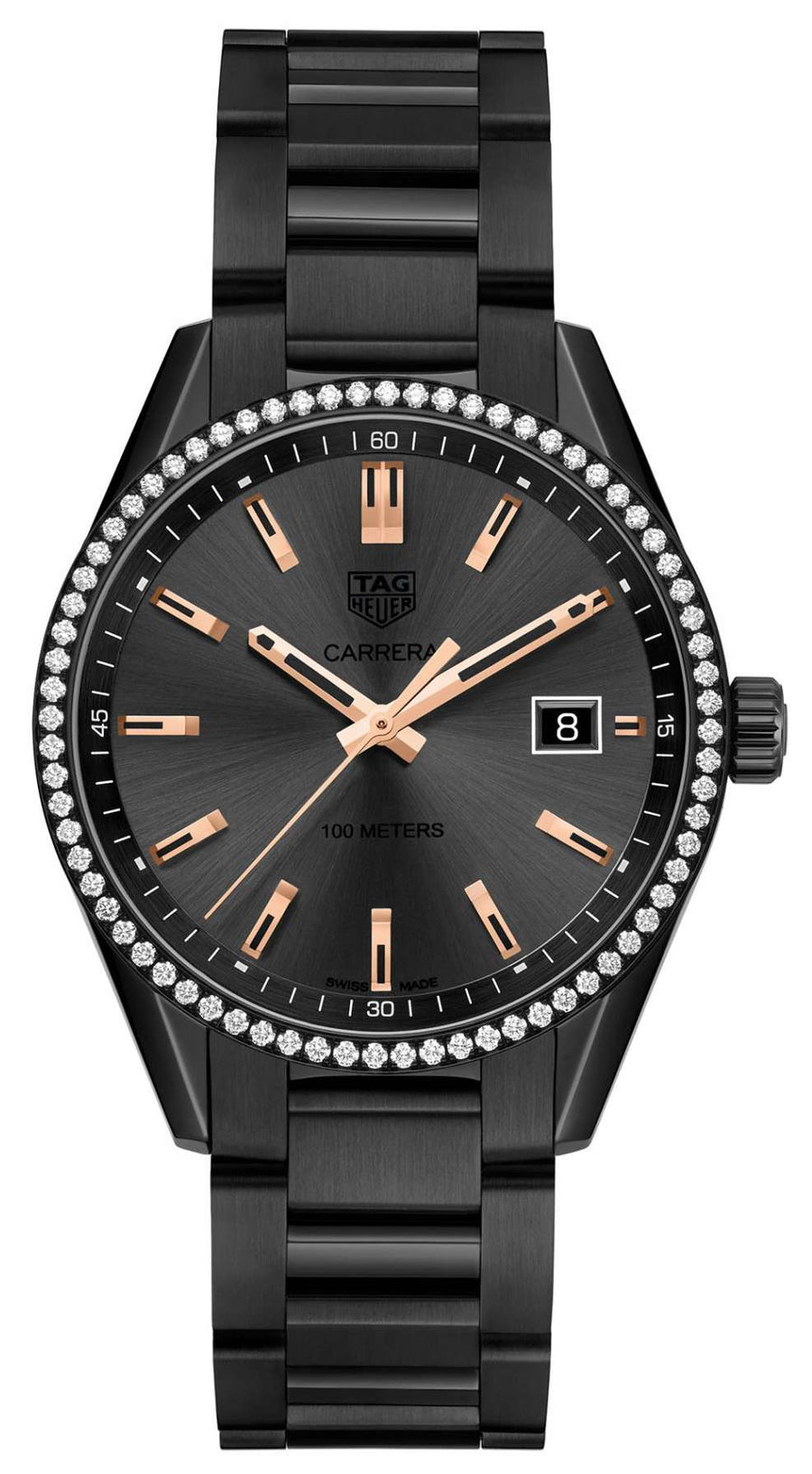 Reloj Tag Heuer Carrera Cuarzo 39mm Para Mujer War1115 Ba0602
