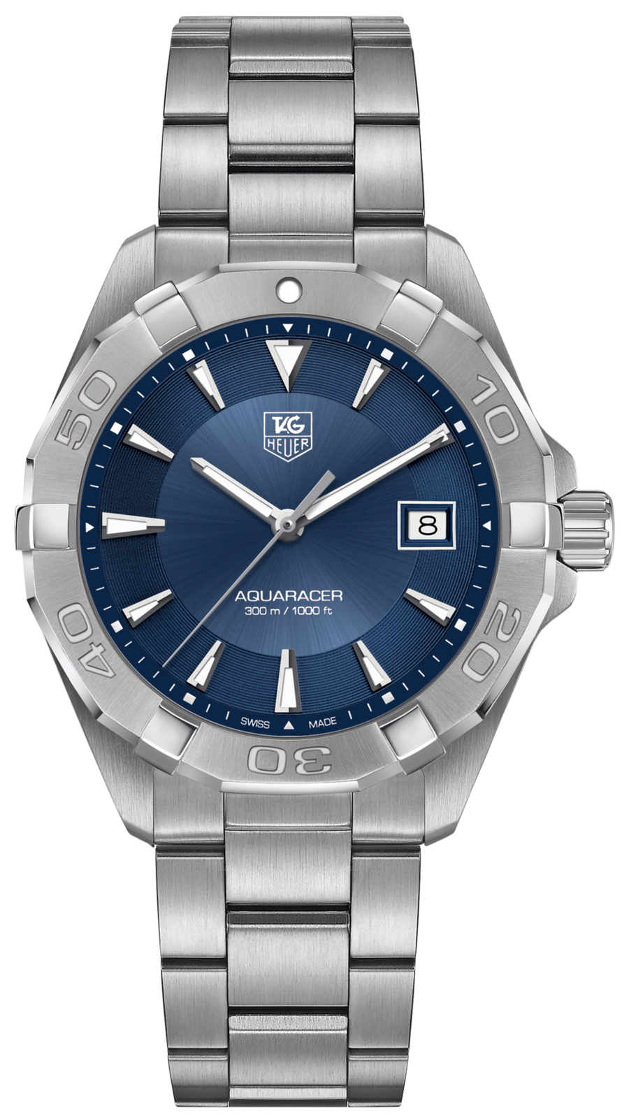 Reloj de cuarzo Tag Heuer Aquaracer de 41 mm para hombre Way1112 Ba0928