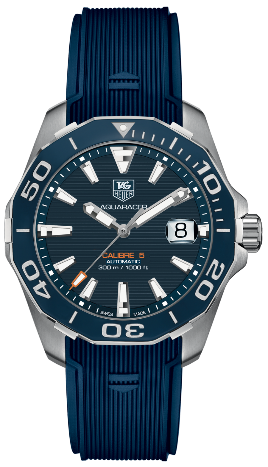 Reloj Tag Heuer Aquaracer de hombre con esfera azul Way211c Ft6155