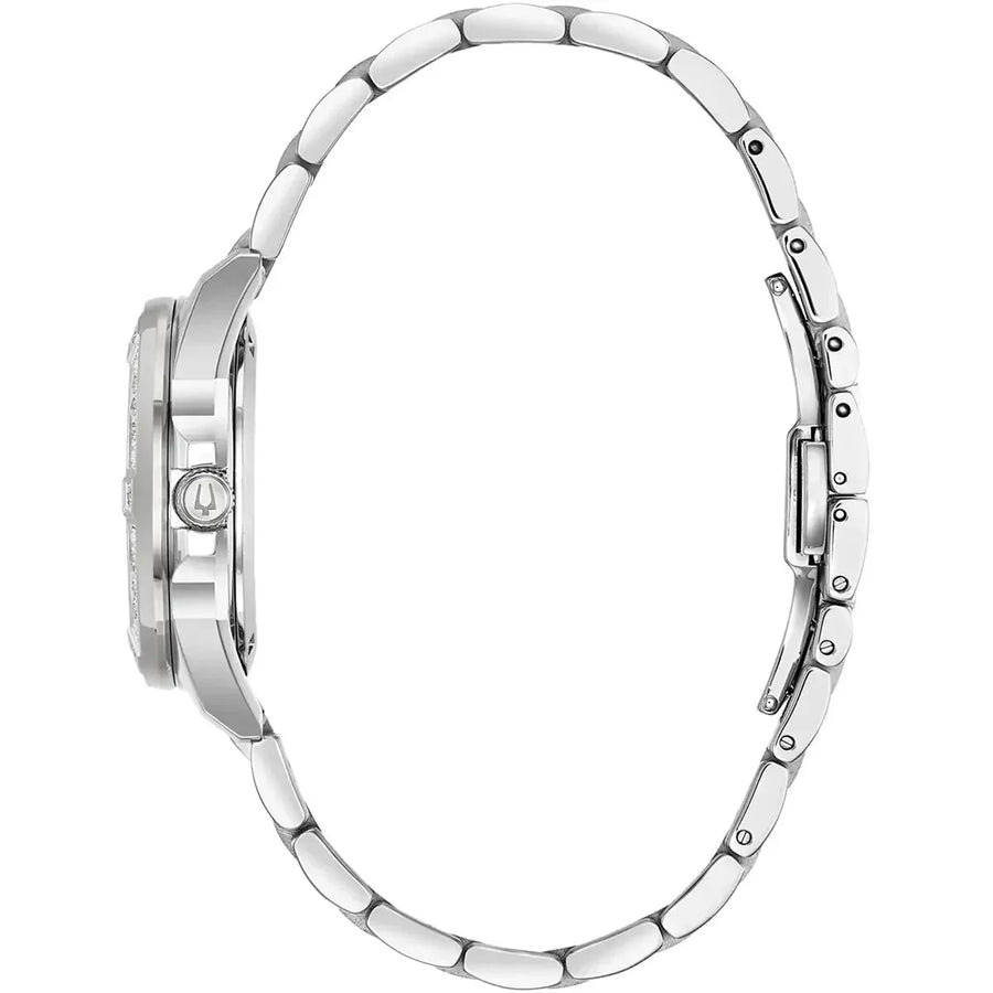 Reloj Bulova Marine Star de plata para mujer 96r215