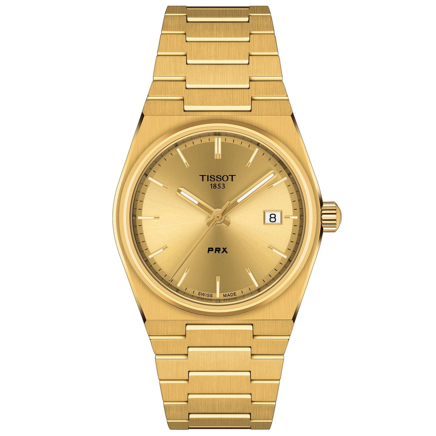 Tissot Prx 35mm Reloj unisex dorado T1372103302100