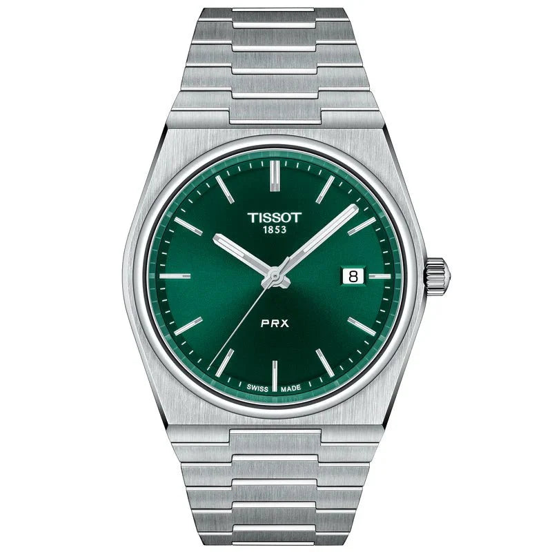 Tissot Reloj de Hombre Prx Verde T1374101109100