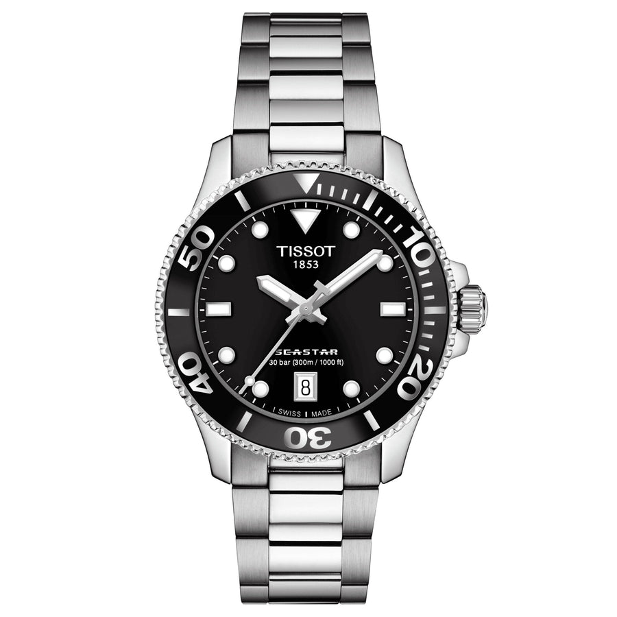 Reloj Tissot Seastar 1000 de 36 mm plateado T120 210 11 051 00