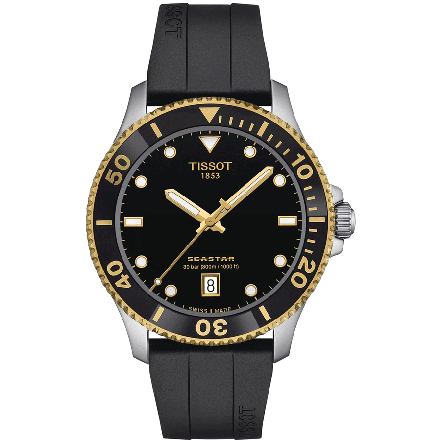 Reloj Tissot Seastar 1000 para hombre, negro, T120 410 27 051 00