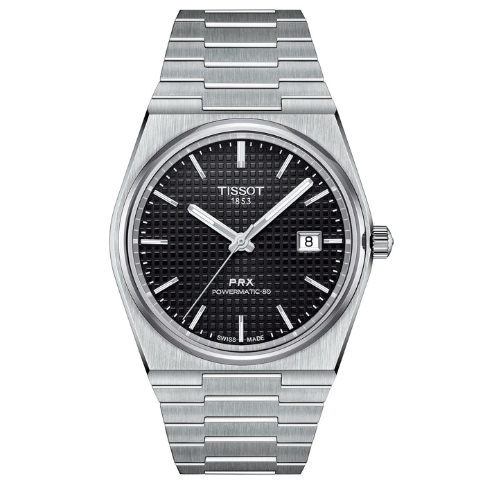Tissot Prx Powermatic 80 Mens Black Watch T1374071105100
