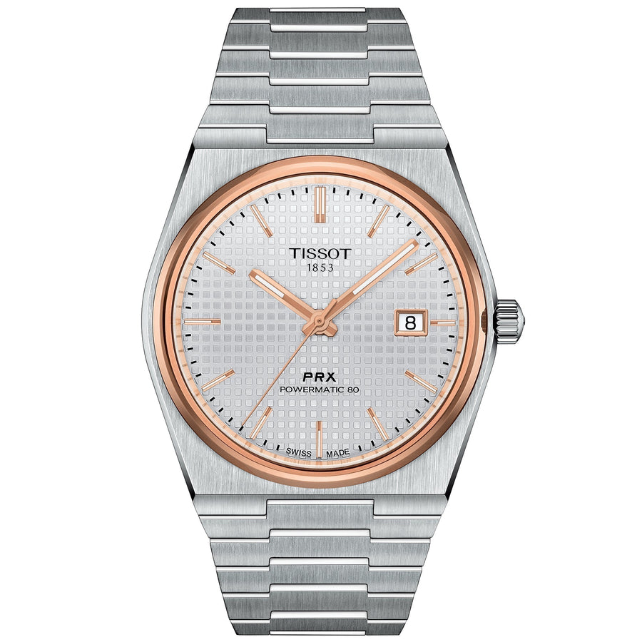 Reloj Tissot Prx Powermatic 80 de hombre plateado T1374072103100