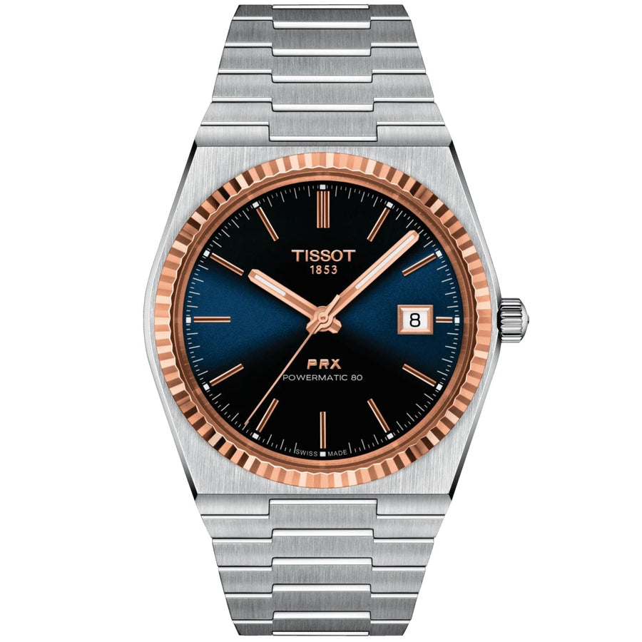 Reloj de hombre Tissot PRX Powermatic 80 plateado T931 407 41 041 00