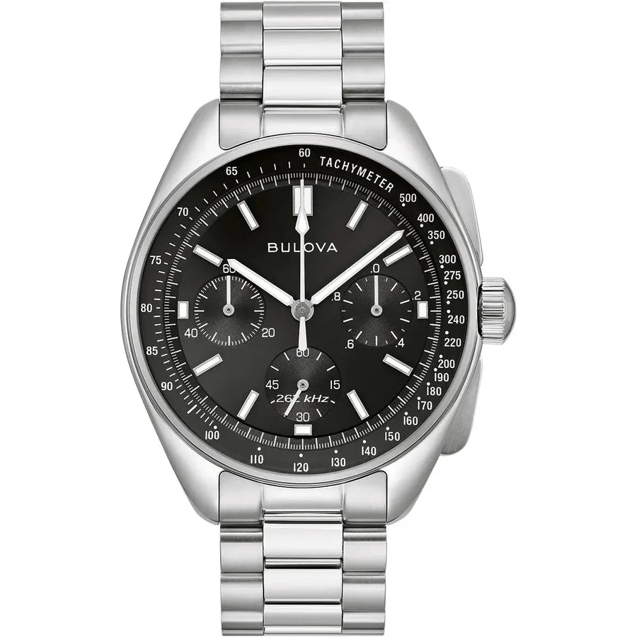 Reloj Bulova Lunar Pilot Chrono para hombre, plateado, 96k111