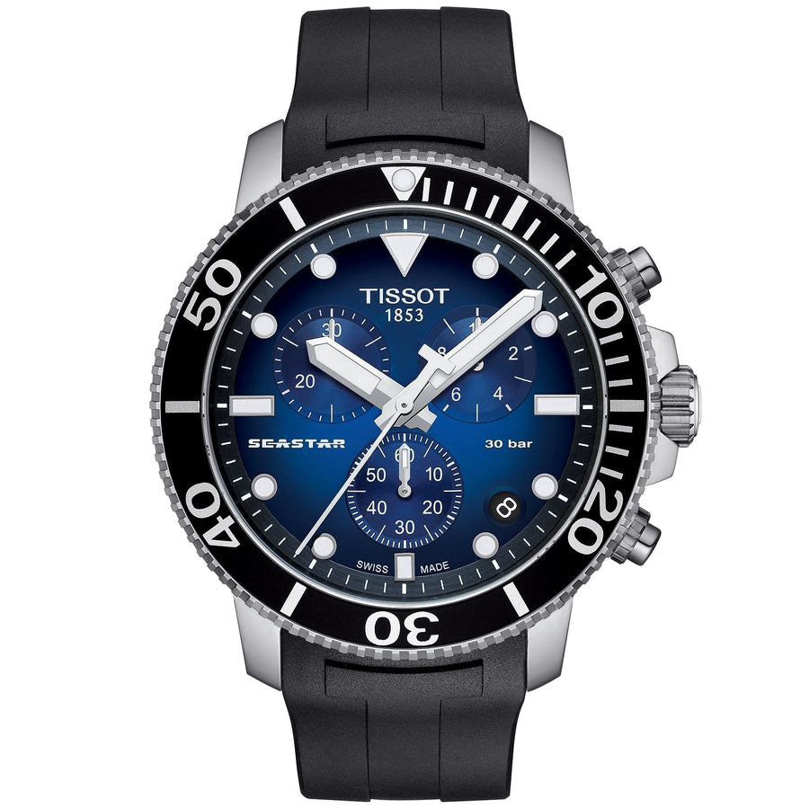 Reloj Tissot Seastar 1000 Cronógrafo para hombre azul T120 417 17 041 00
