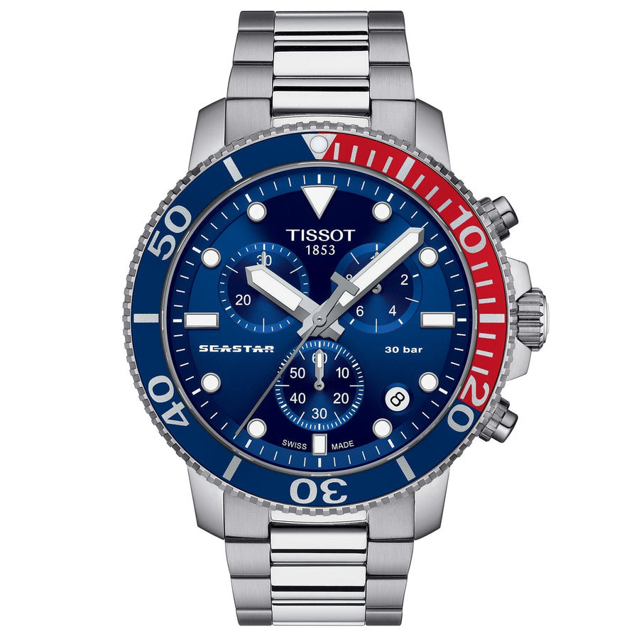 Tissot Seastar 1000 Cronógrafo de Cuarzo para Hombre con Esfera Azul Degradada T1204171104103