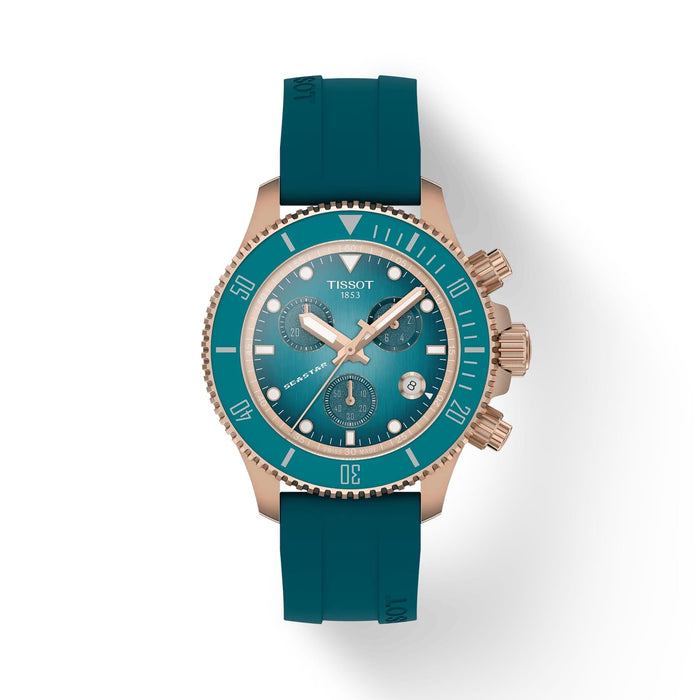 Tissot Seastar 1000 Quartz Chronograph 38mm Blue Rubber T120.217.37.041.00