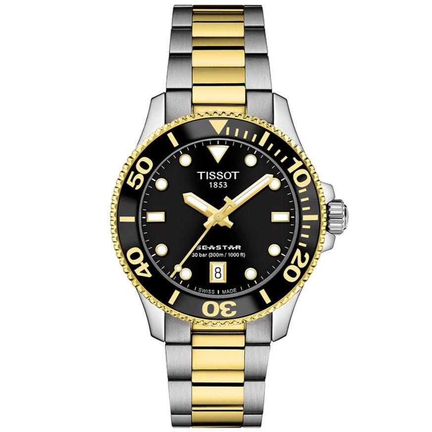 Reloj de hombre Tissot Seastar 1000 negro T120 210 22 051 00
