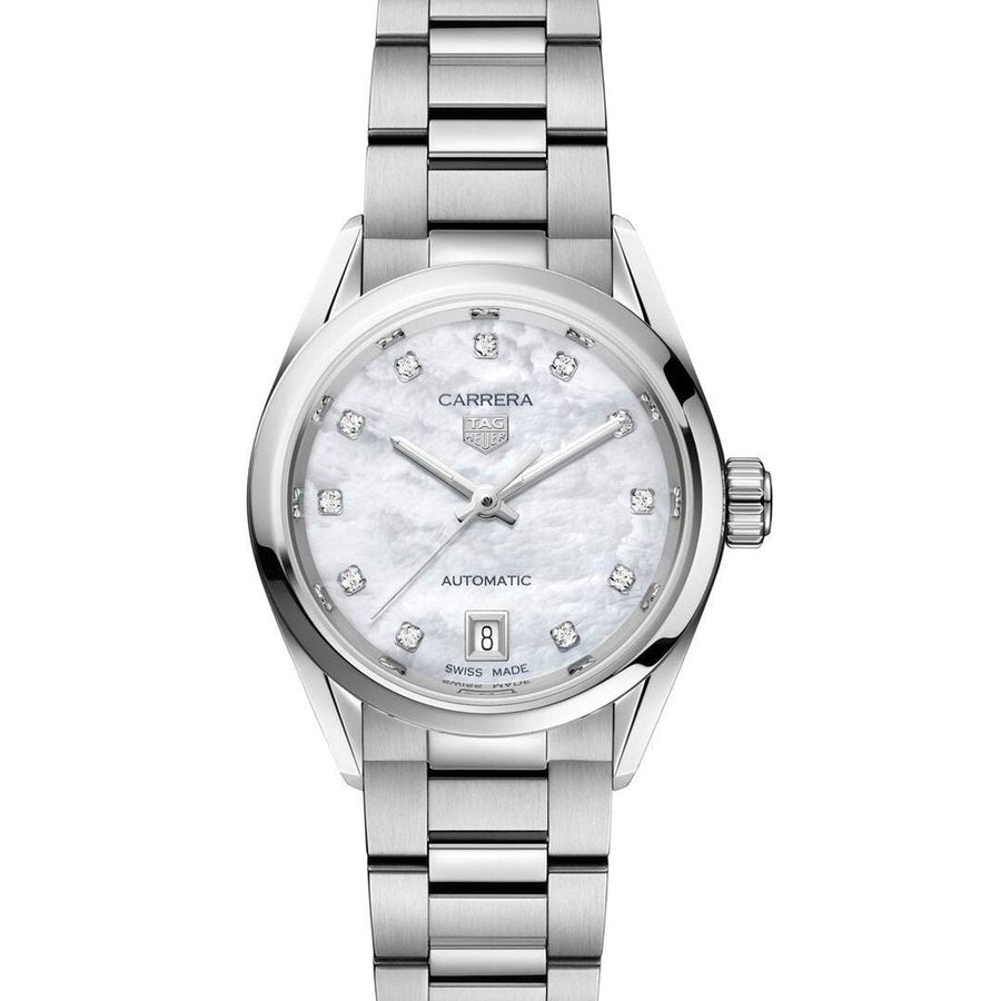 Reloj Tag Heuer Carrera Calibre 9 Automático Señora Wbn2412 Ba0621