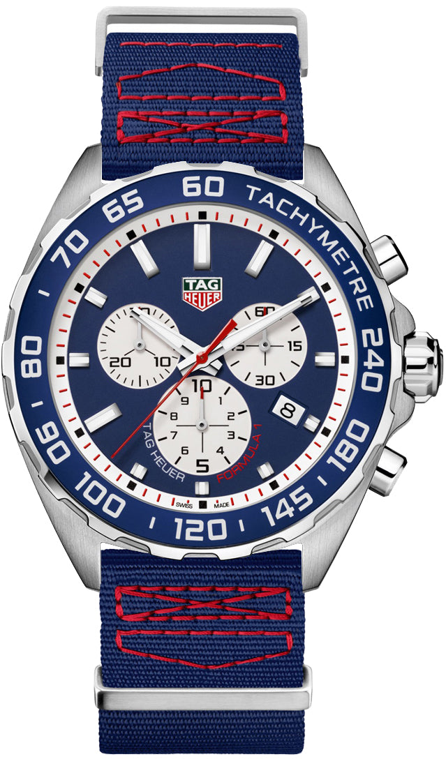 Tag Heuer Fórmula 1 Edición Redbull Cronógrafo Esfera Azul Correa Nato Azul Reloj Para Hombre Caz1018 Fc8213