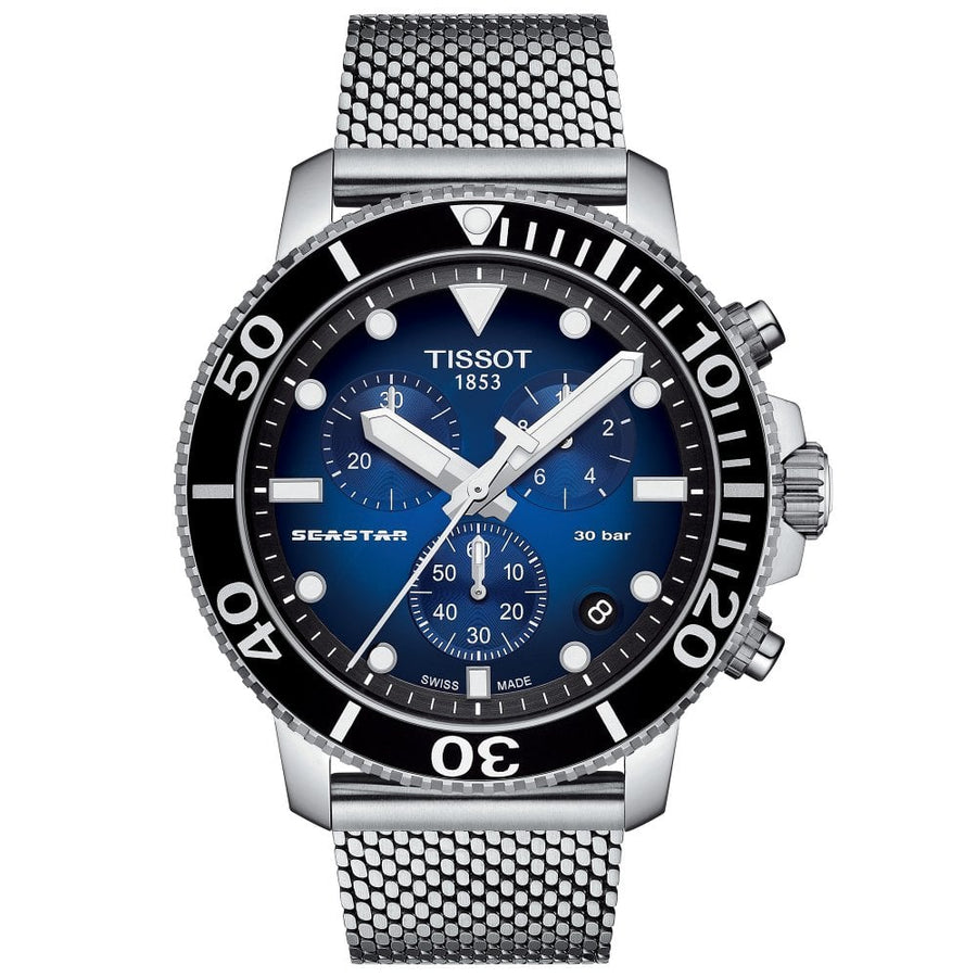 Reloj de hombre Tissot Chronograph Seastar 1000 Azul T1204171104102