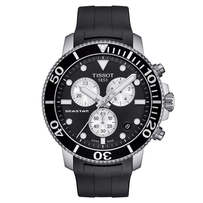 Tissot Chronograph Watch Seastar 1000 Orange T1204171705100