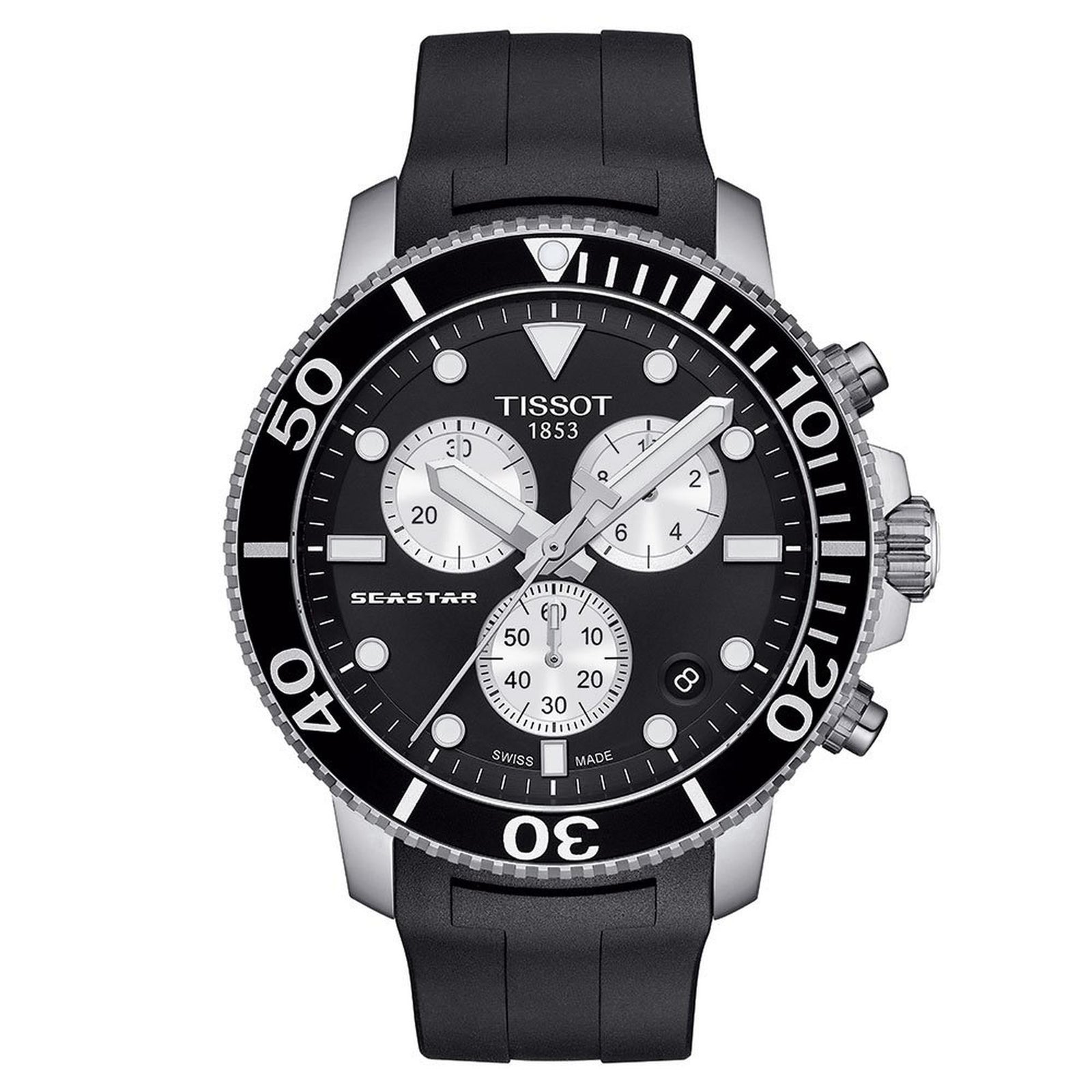 Tissot Chronograph Watch Seastar 1000 Orange T1204171705100