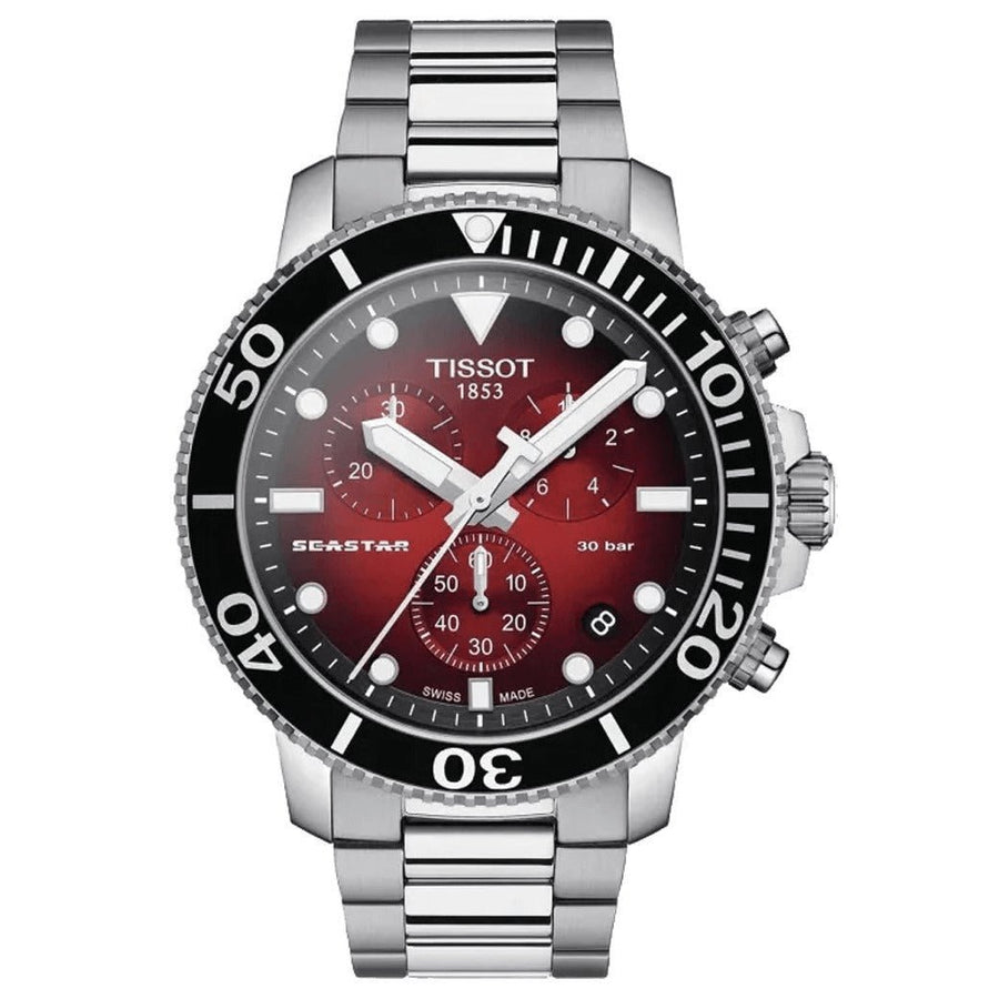 Reloj cronógrafo Tissot Seastar 1000 Rojo T1204171142100