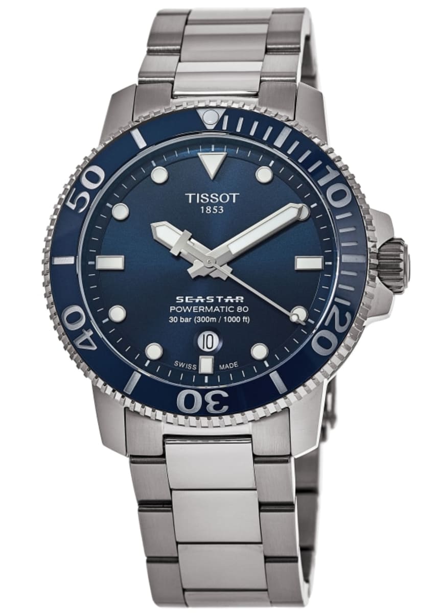 Tissot Seastar 1000 Powermatic 80 Esfera Azul T120.407.11.041.03