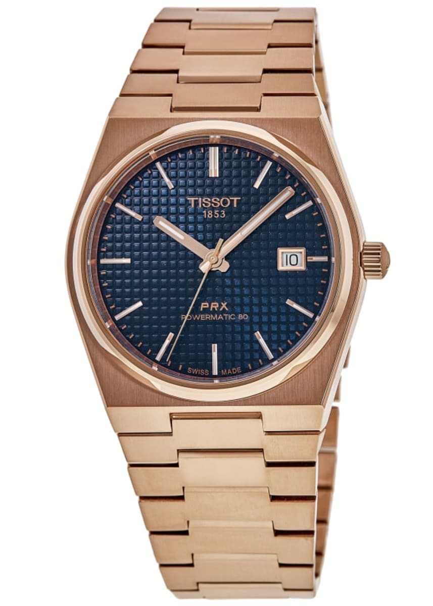 Tissot PRX Powermatic 80 PVD Oro Rosa Azul T137.407.33.041.00