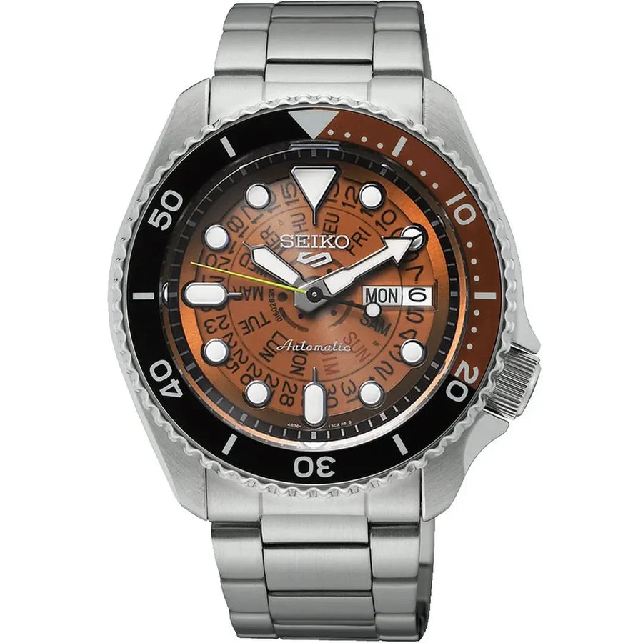 Reloj Seiko 5 Sports de esfera esqueletizada Srpj47k1